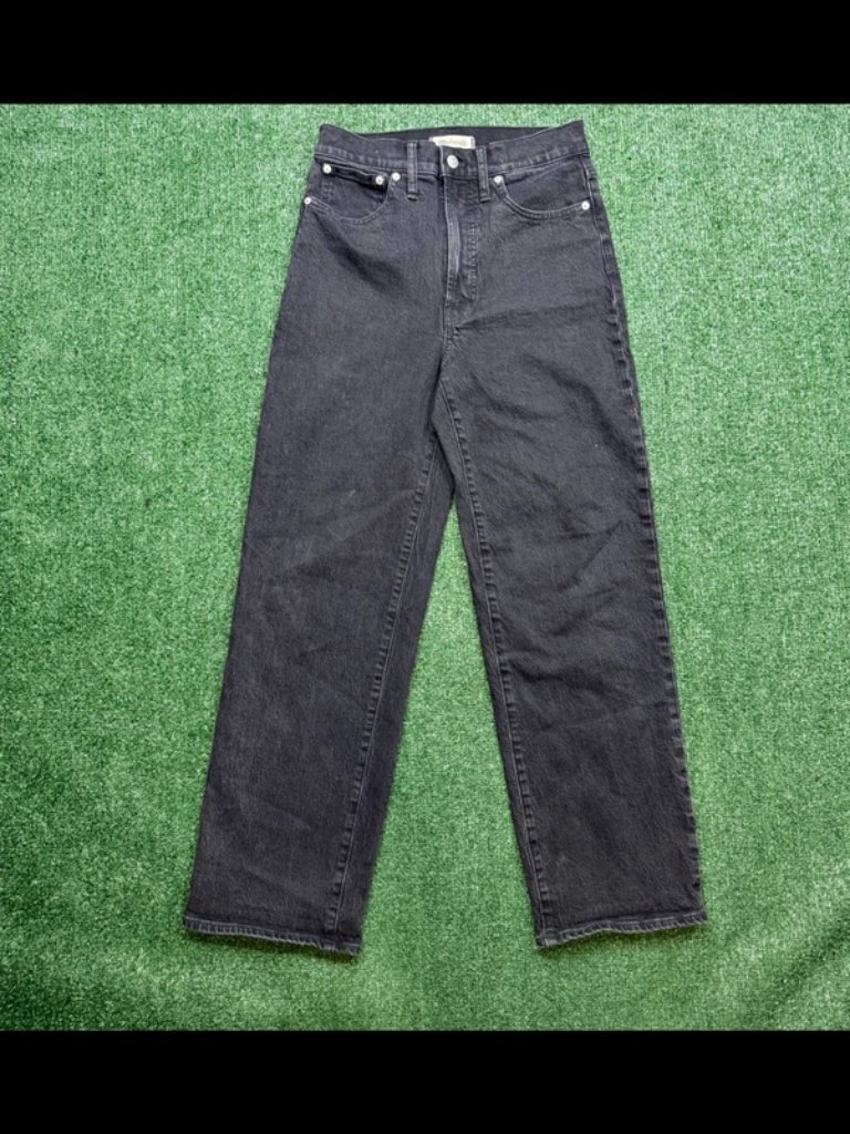 Madewell Vintage Wide Leg Jean Womens Size 27 X 29 Black Denim